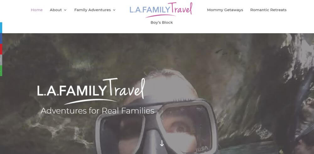 L.A. Family travel blog homepage